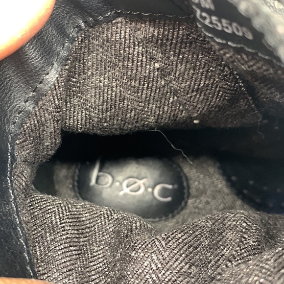 B.O.C. Alicudi Vegan Leather Ankle Boots Black 8 Tassel  Fringe Heeled Boho Moto - Picture 2 of 13